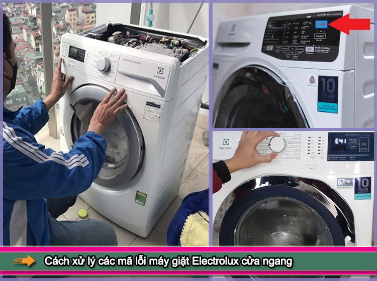 Cập nhật bảng mã lỗi máy giặt Electrolux cửa ngang mới